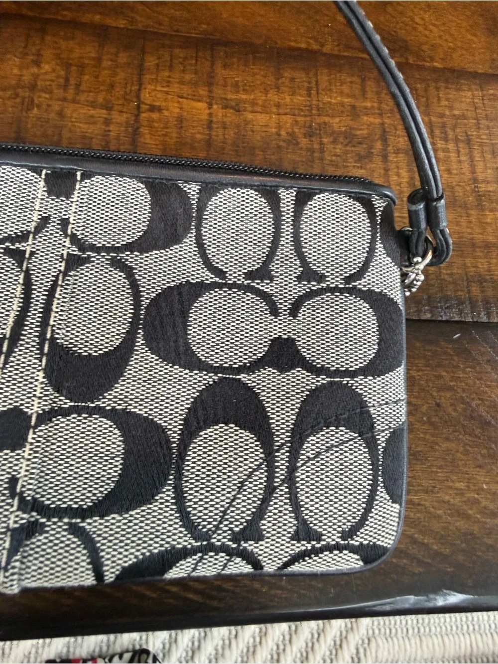 Coach wristlet signature